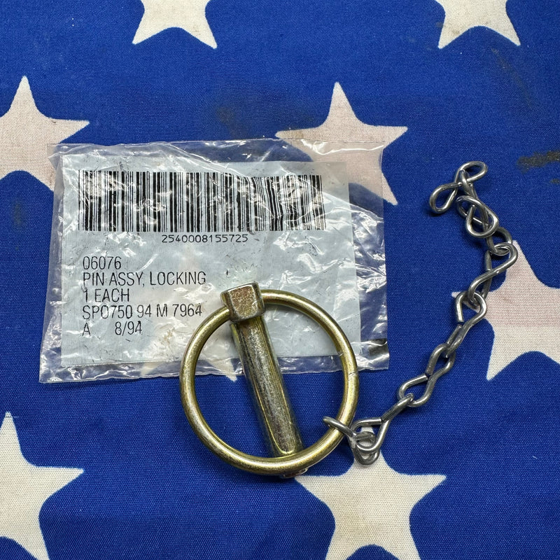 NOS M151 Series M151A2 front Seat Locking Pin with Chain