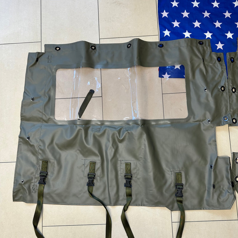 NOS M151 M151A2 Vinyl Side Curtain Set Matching Color