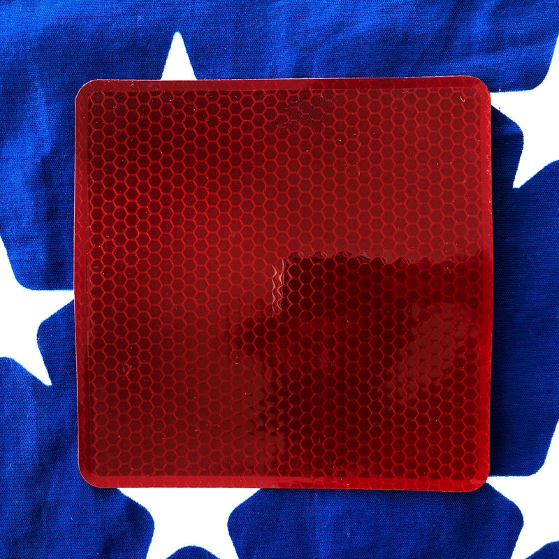 M151A2 NOS 3M Red Rear Square Reflector