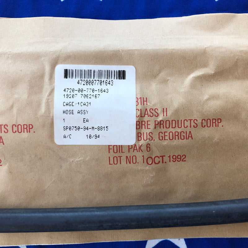 M151A2 NOS Fuel Rubber Hose